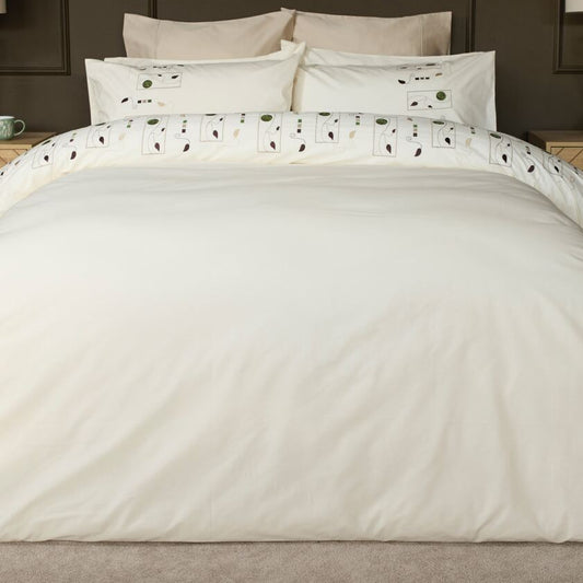Perth 100% Cotton Shaped Duvet Set