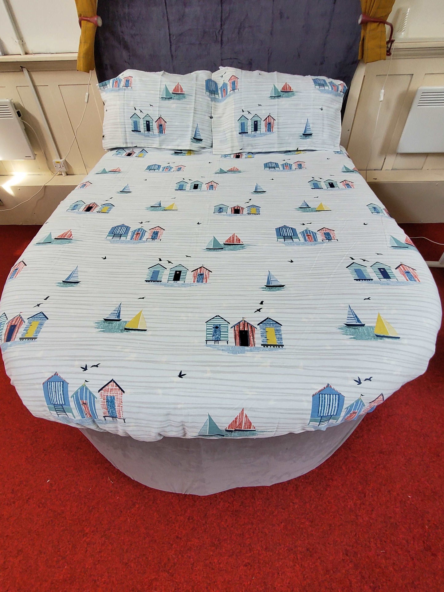 Fusion Beach Huts Double Duvet Set