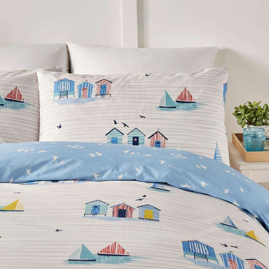 Fusion Beach Huts Double Duvet Set
