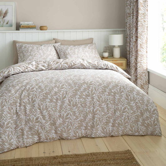 Sorrel Leaf Reversible Duvet Set - Natural