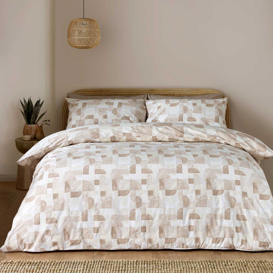 Sloane Reversible Duvet Set - Natural