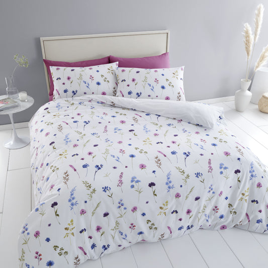 Countryside Floral White Duvet Set