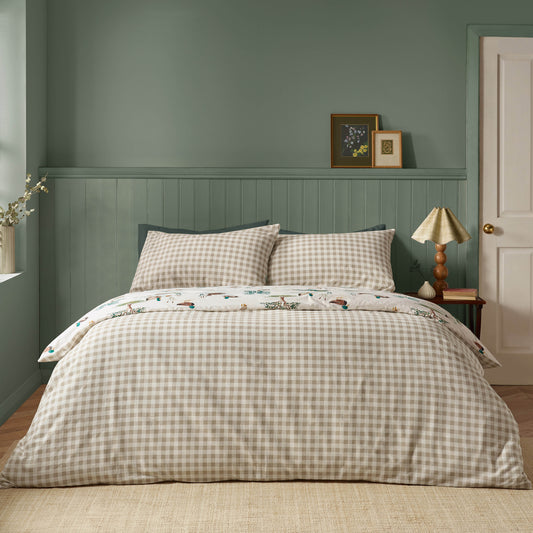 Mallards Cream Duvet Set Brushed Cotton