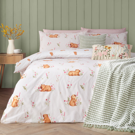 Happy Capy(bara) Natural Duvet Set