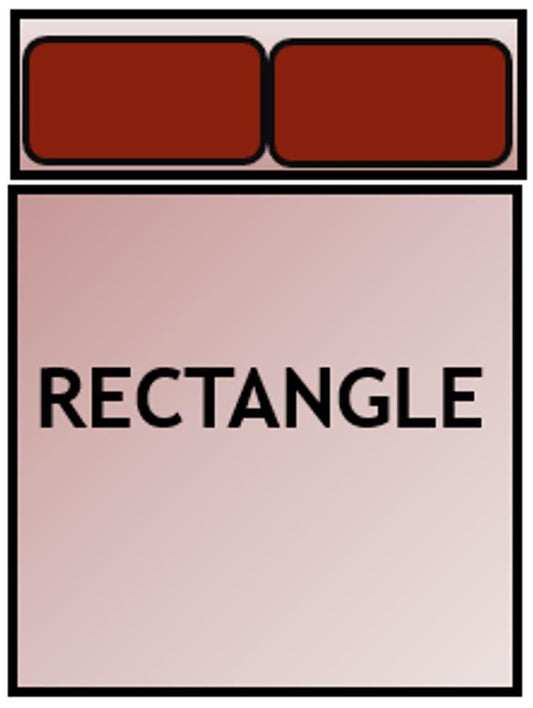 Example of rectangle bed shape.