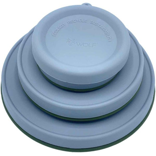 Wolf Outdoors EZI-STOW Collapsible Dining Set 3pk Olive Green