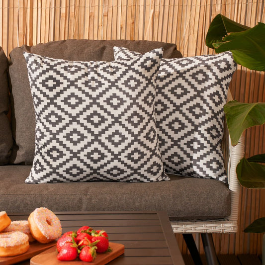 Geo Print Water Resistant Outdoor Cushion Cover