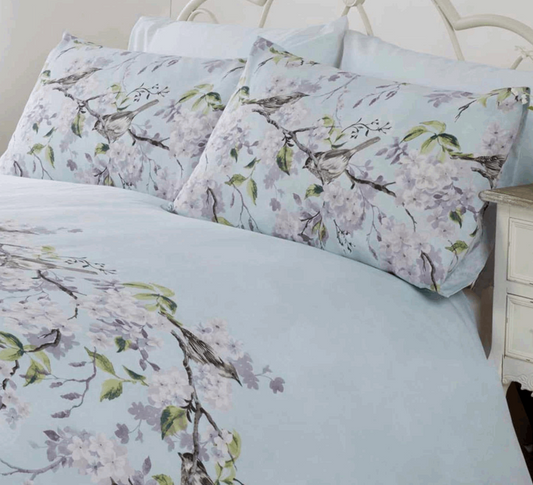 Eloise Duck Egg Double Duvet set