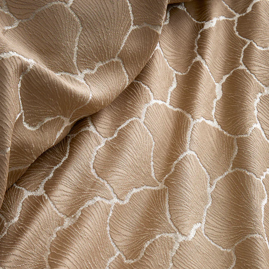 Natürliches Bettdeckenset aus Samt mit Gitterschnitt