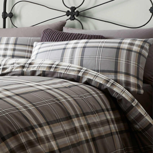Kelso Grey Reversible Duvet Set