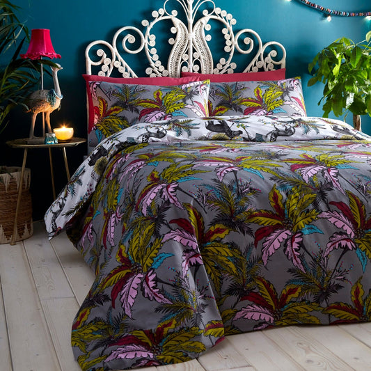 Safari Jumble Grey Double Duvet Set