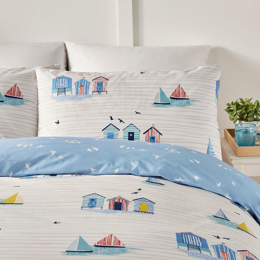 Fusion Beach Huts Single duvet set