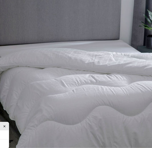 Luxury hotel suite duvet