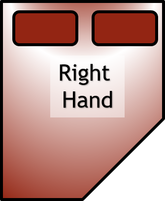 right hand bed shape