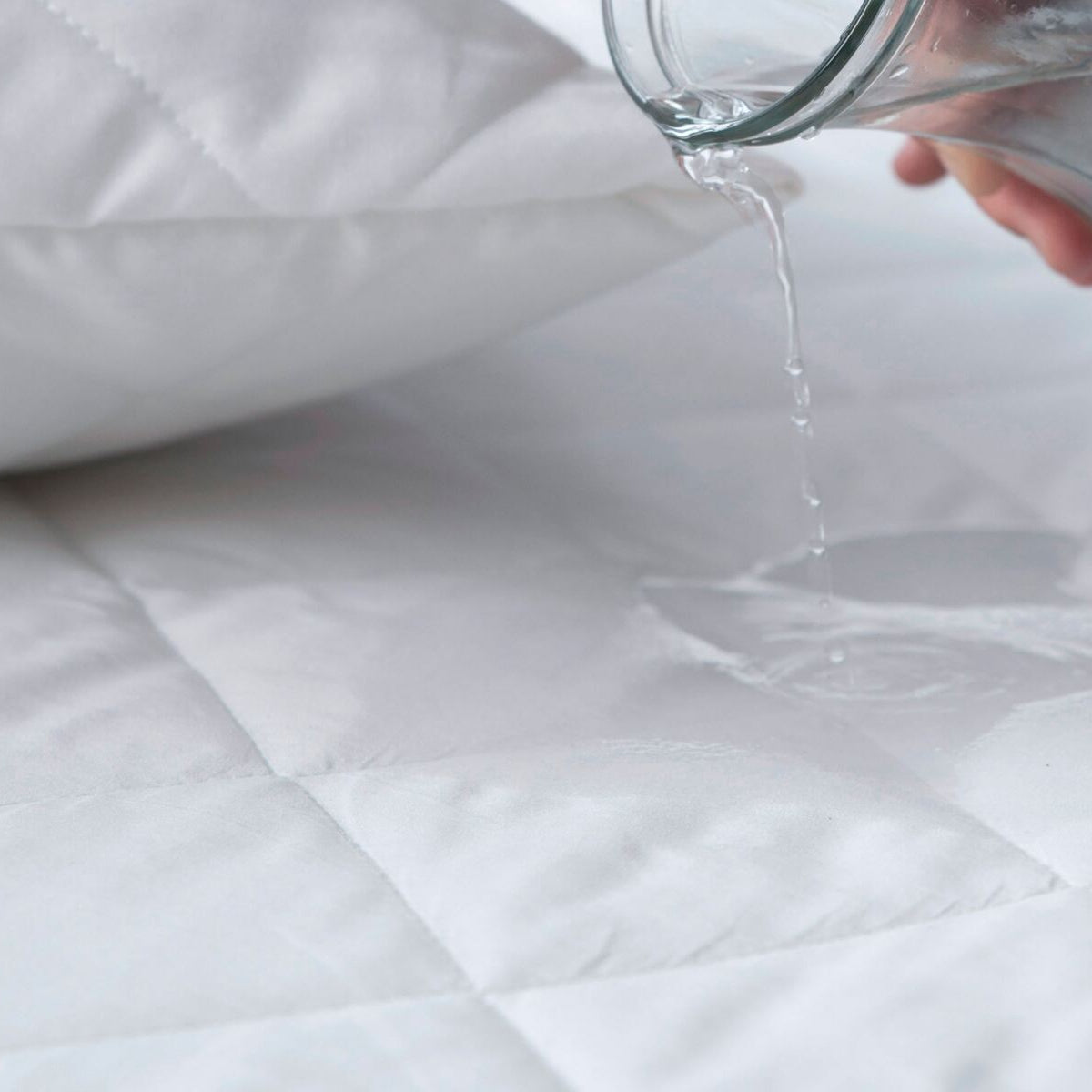 Waterproof Polycotton Mattress Protector Island Shape
