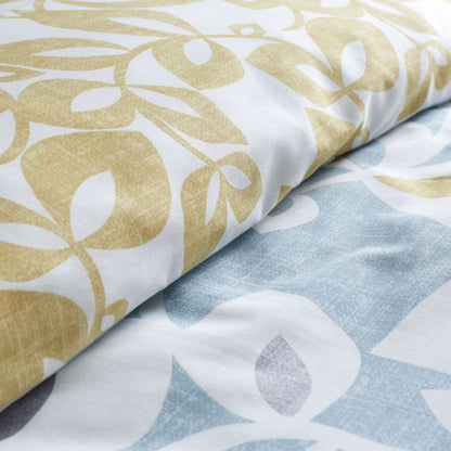 Inga Leaf Teal Green Duvet Set