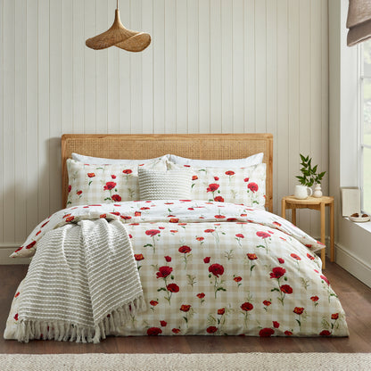 Poppy Red Duvet Set