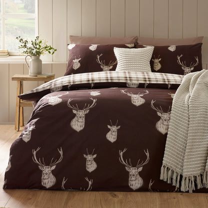 Stag Chocolate Duvet Set