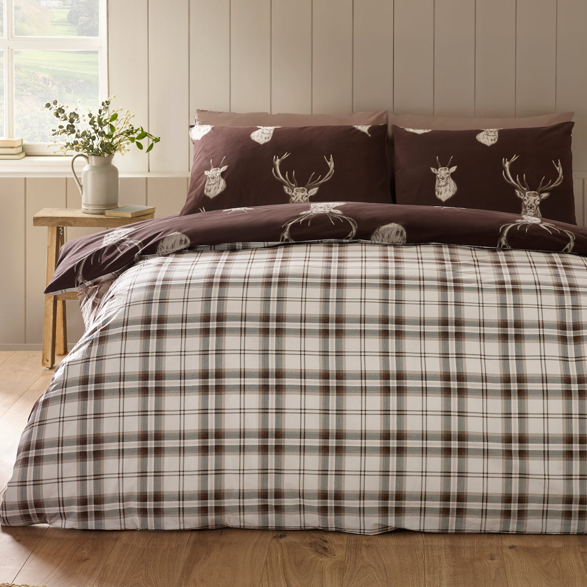 Stag Chocolate Duvet Set