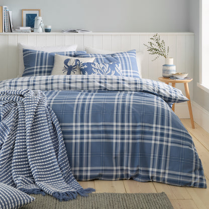 Kelso Check Blue Duvet Set