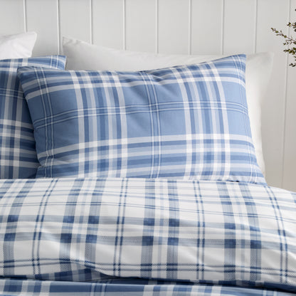 Kelso Check Blue Duvet Set