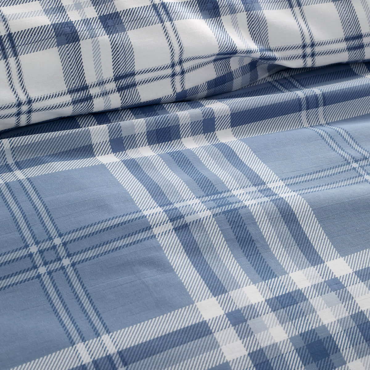 Kelso Check Blue Duvet Set