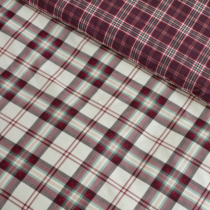 Kelso Check Plum Duvet Set