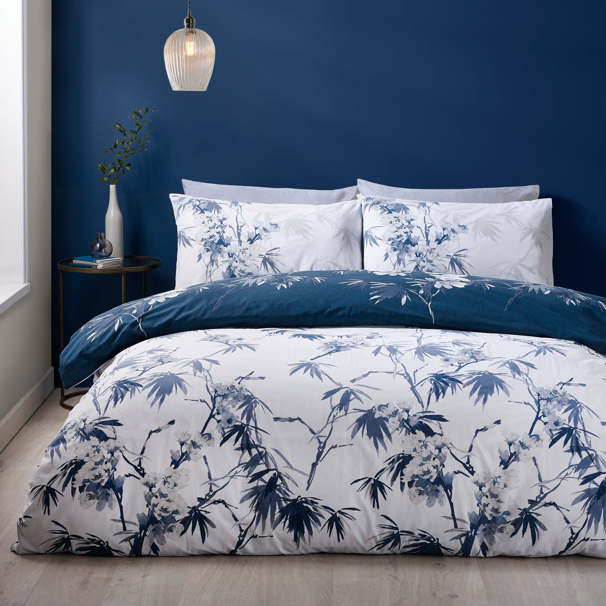 Kyoto Floral Blue Duvet Set