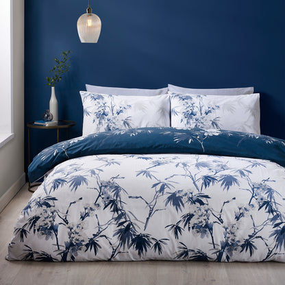 Kyoto Floral Blue Duvet Set