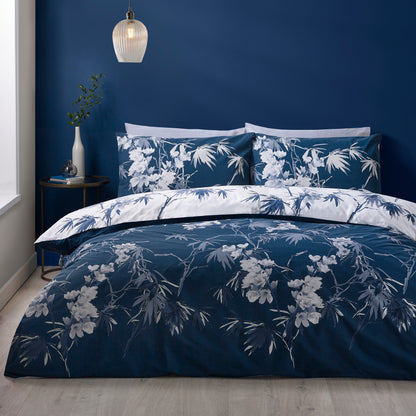 Kyoto Floral Blue Duvet Set