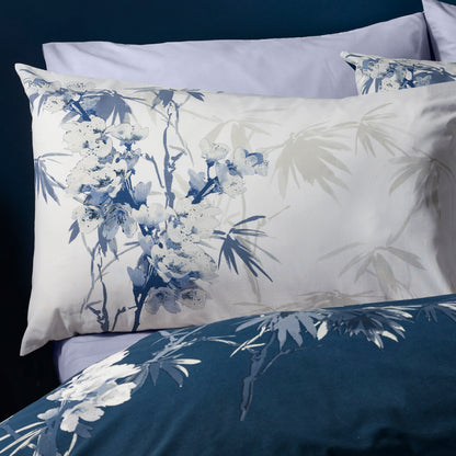 Kyoto Floral Blue Duvet Set