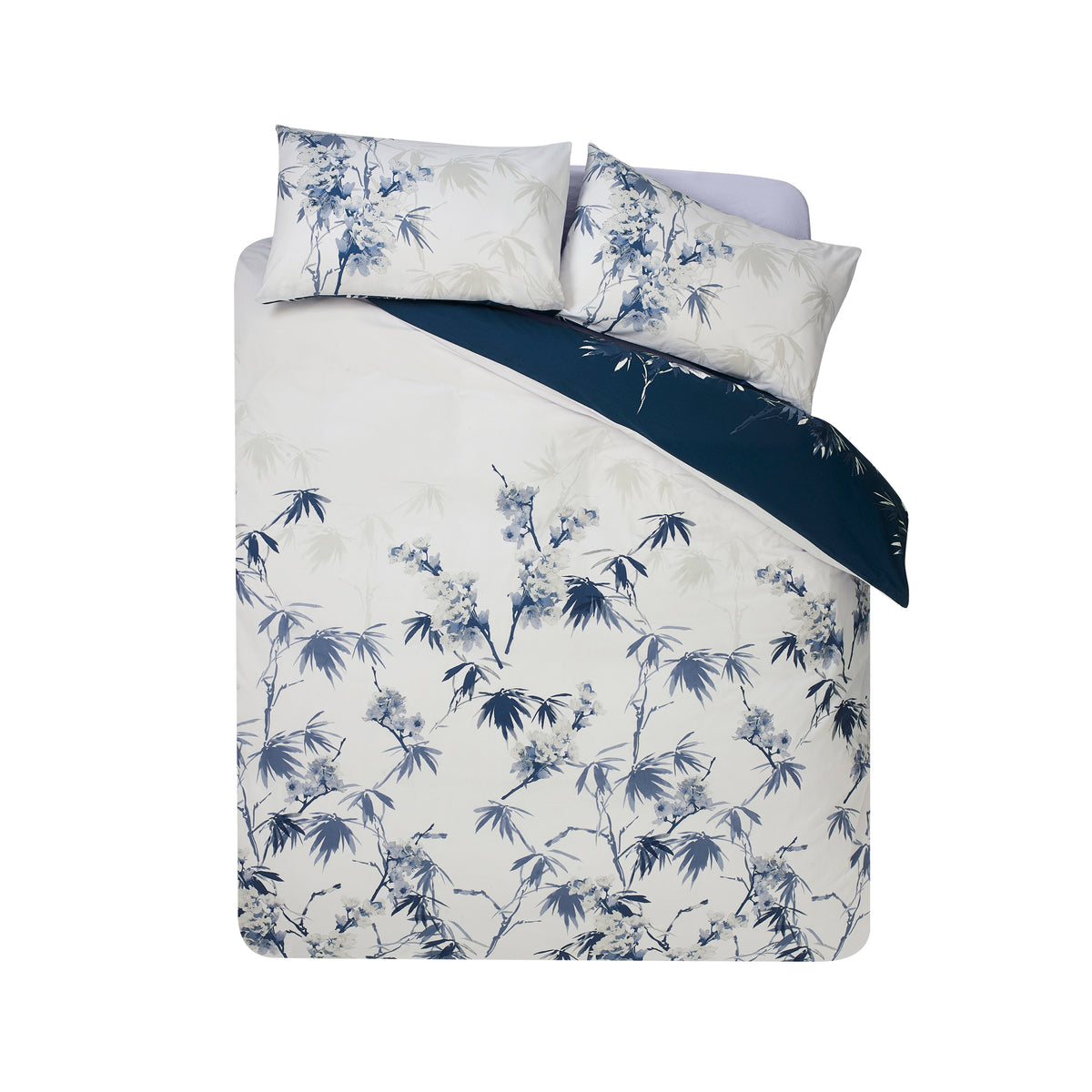 Kyoto Floral Blue Duvet Set