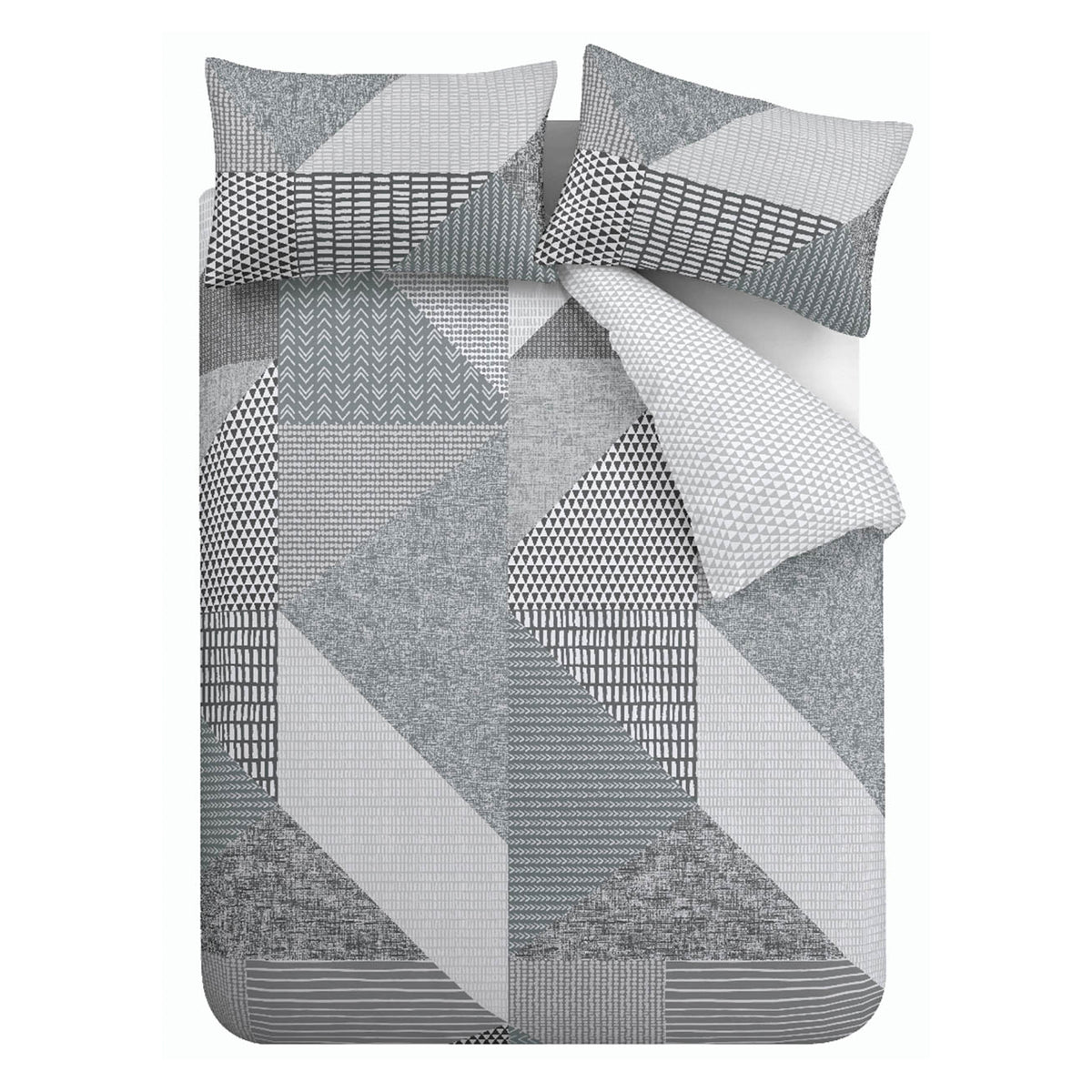 Larsson Geo Grey Duvet Set