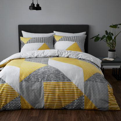 Larsson Geo Ochre Duvet Set