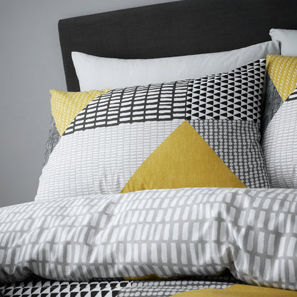 Larsson Geo Ochre Duvet Set