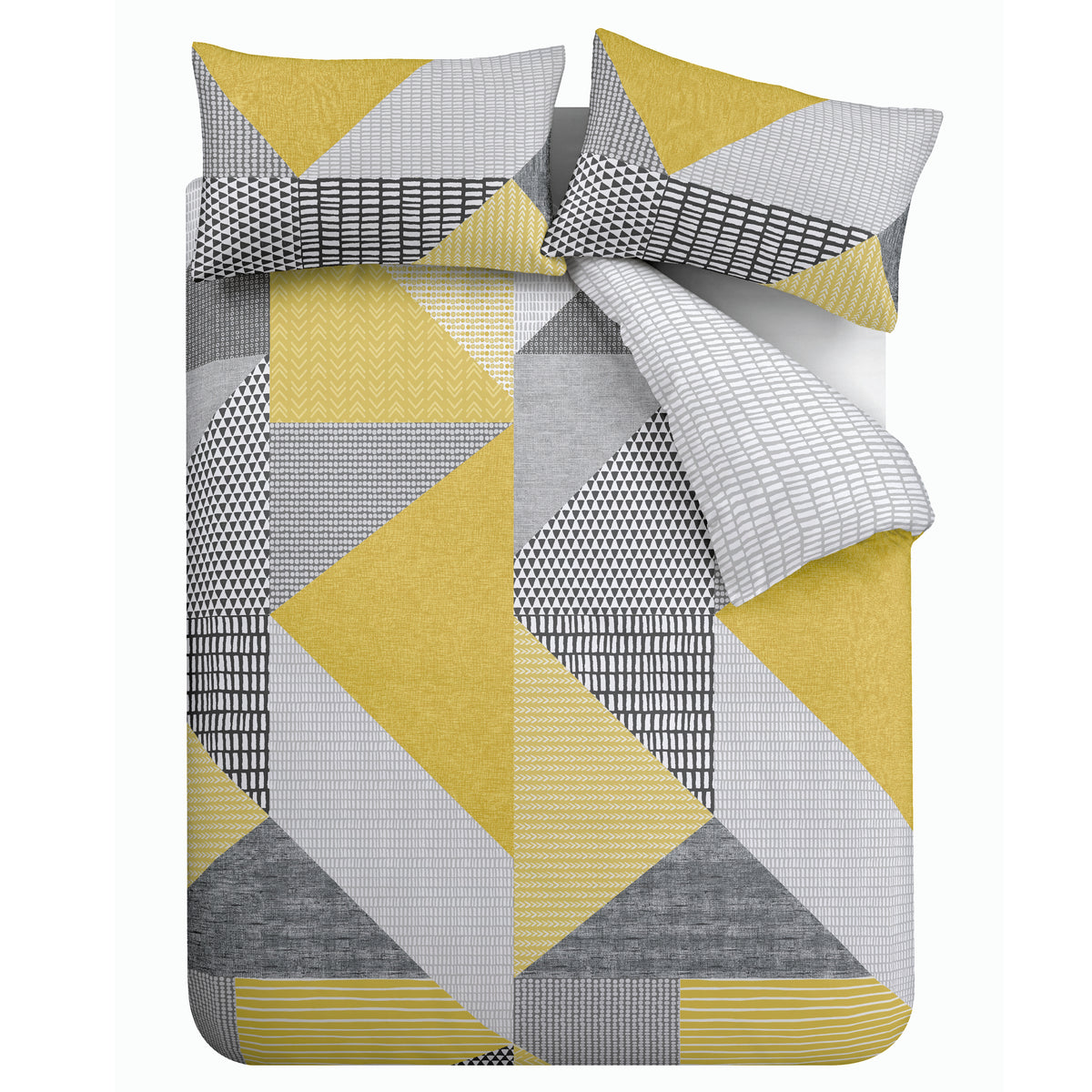 Larsson Geo Ochre Duvet Set