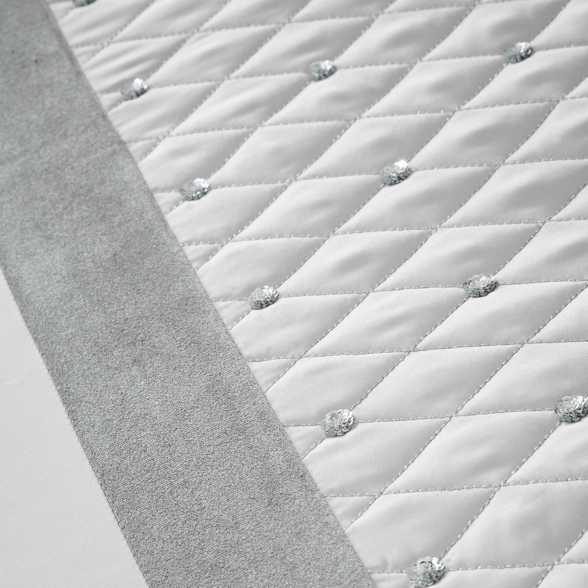 Sequin Cluster Silver Grey Duvet Set