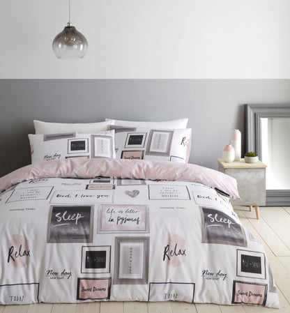 Sleep Dreams Blush Pink Duvet Set