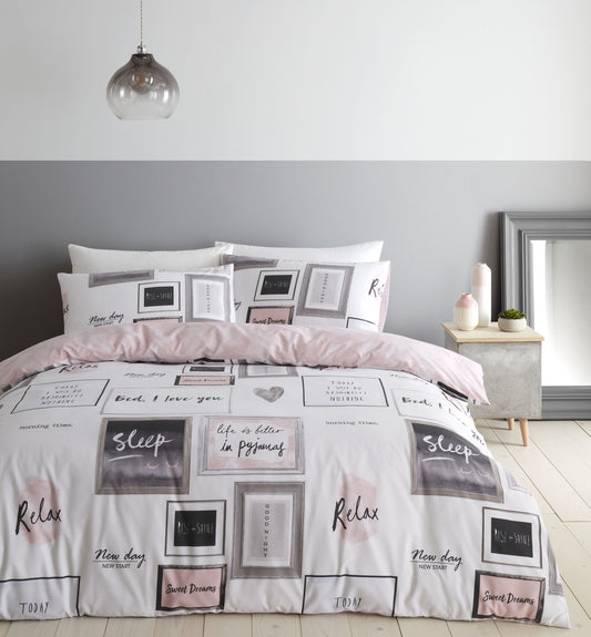 Sleep Dreams Blush Pink Duvet Set