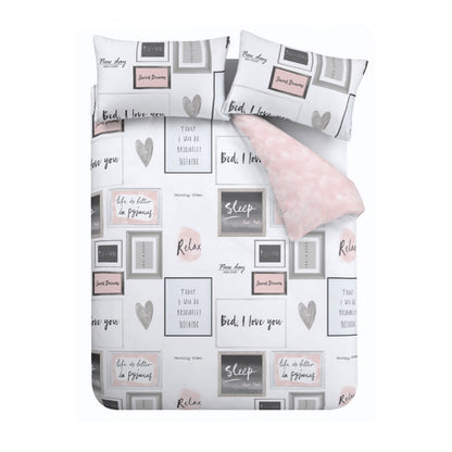 Sleep Dreams Blush Pink Duvet Set