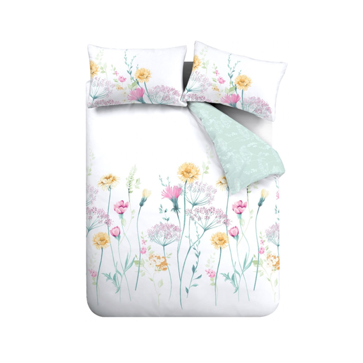 Meadowsweet Floral Bright Duvet Set