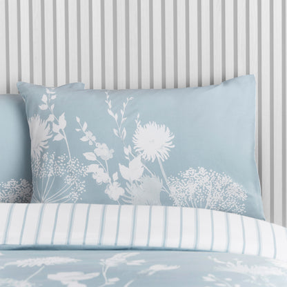Meadowsweet Floral Blue Duvet Set