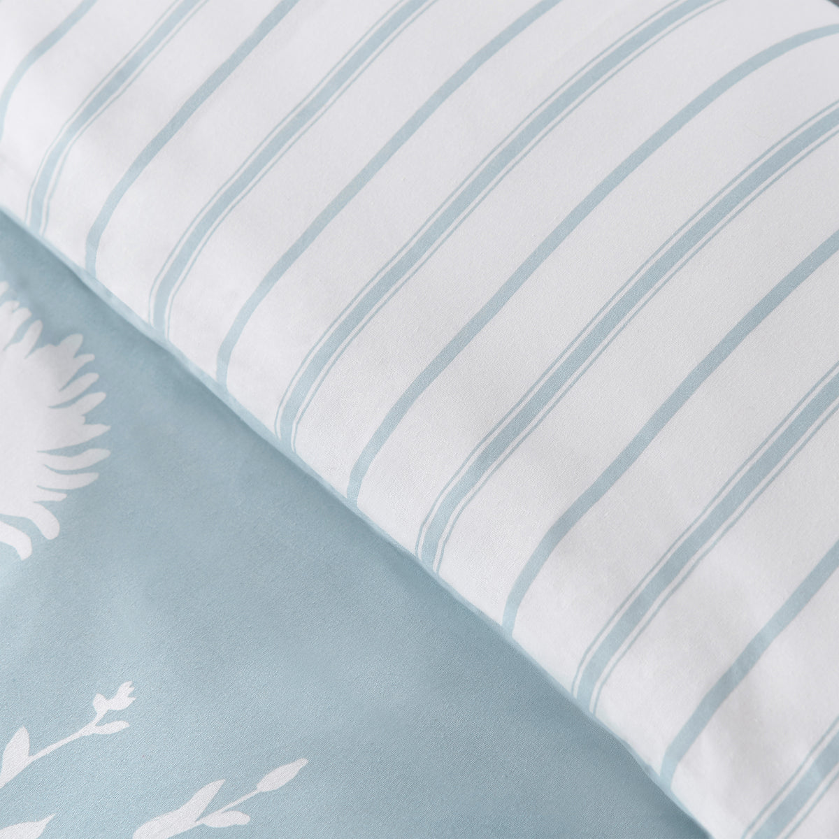 Meadowsweet Floral Blue Duvet Set