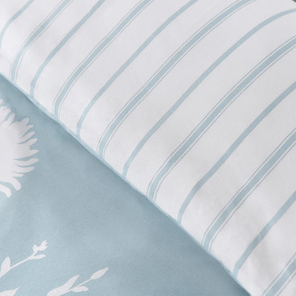 Meadowsweet Floral Blue Duvet Set
