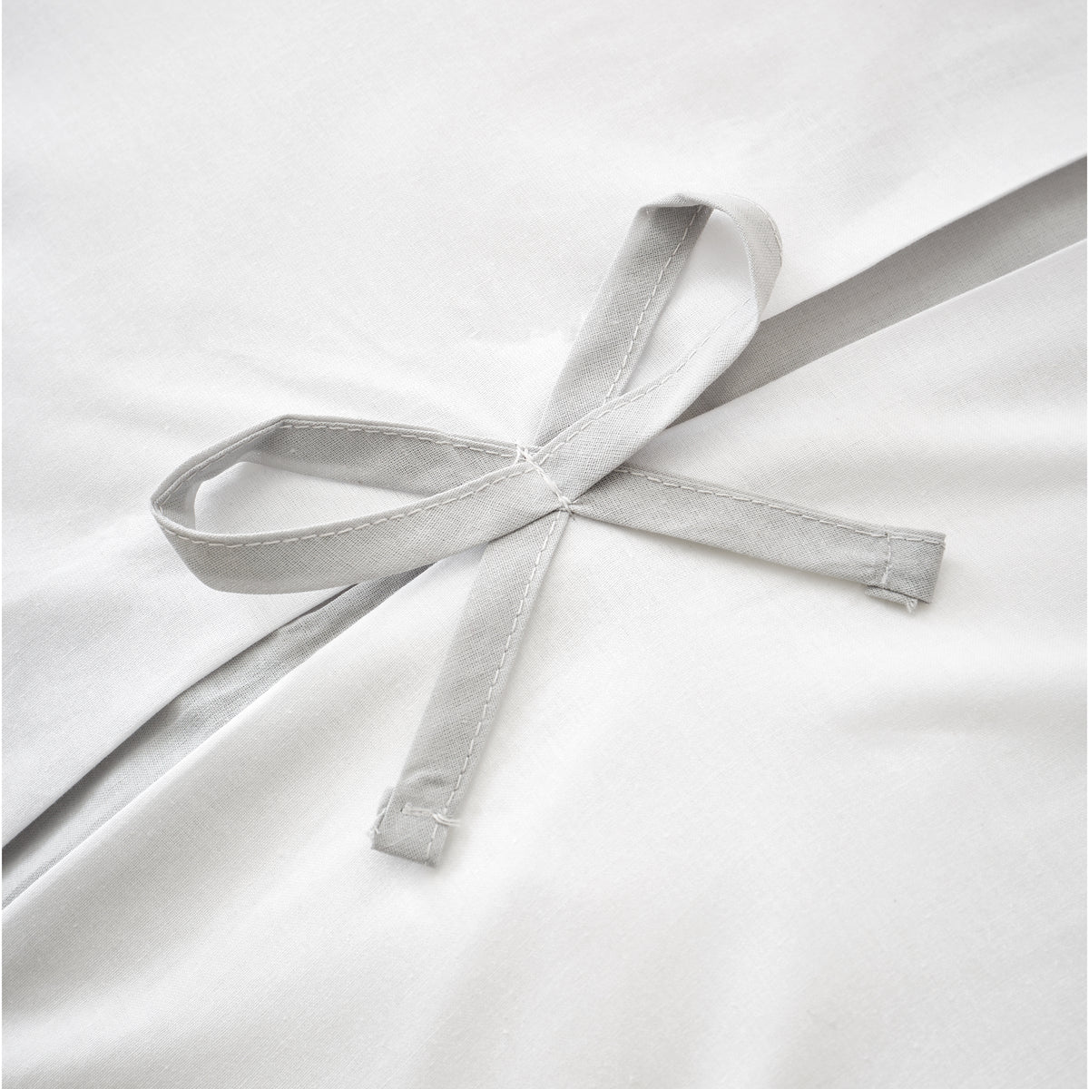 Milo Bow Grey Duvet Set