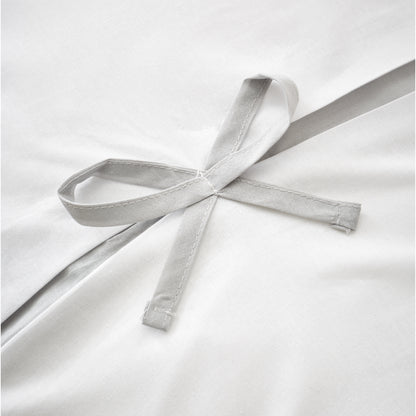 Milo Bow Grey Duvet Set