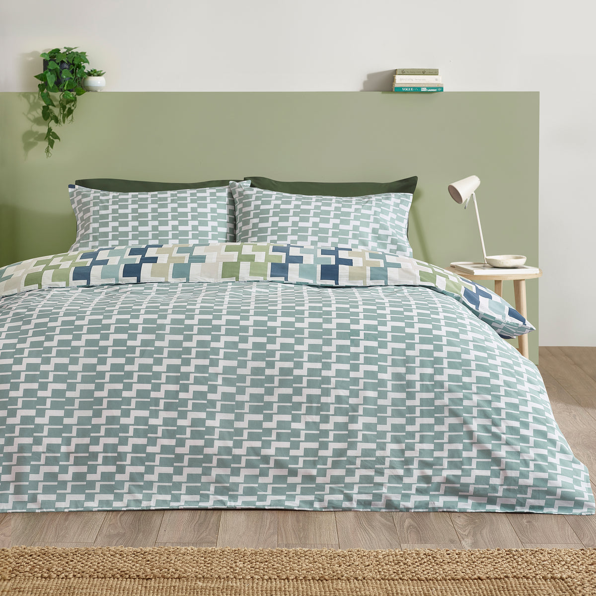 Bryson Geo Blue Duvet Set