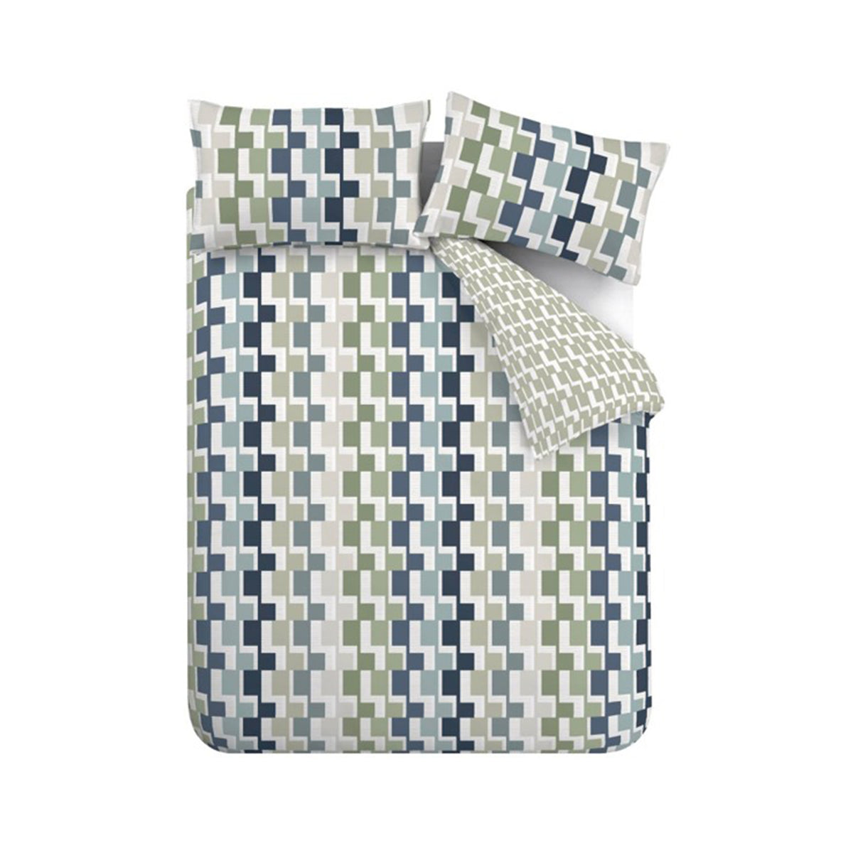 Bryson Geo Blue Duvet Set