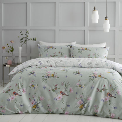 Songbird Sage Green Duvet Set