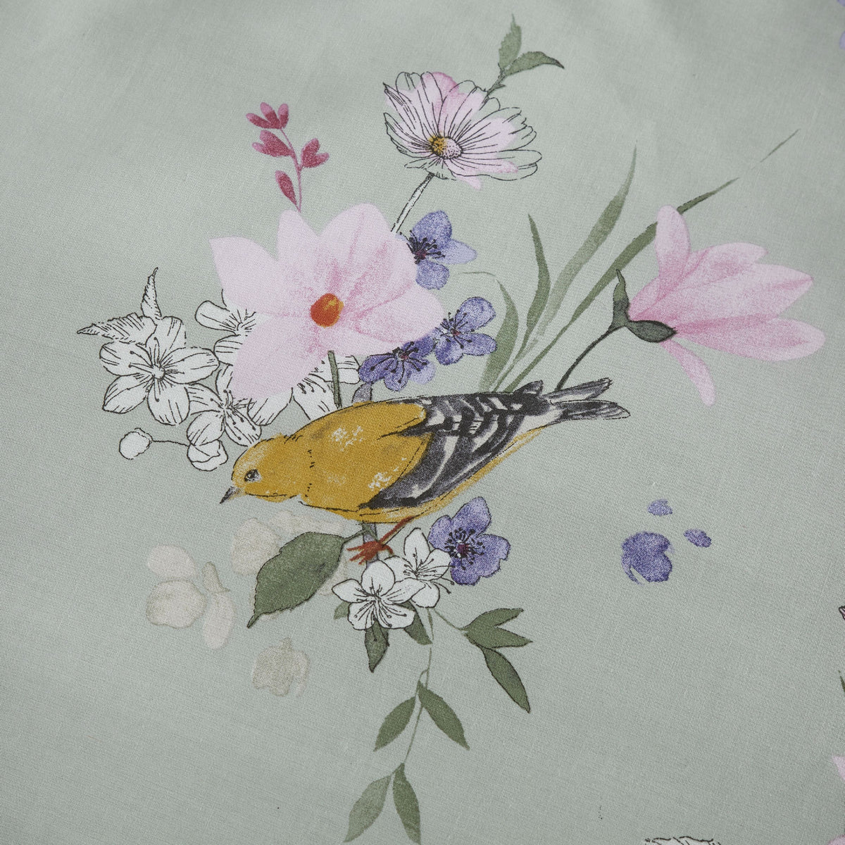 Songbird Sage Green Duvet Set